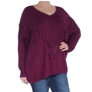 DKNY‎ women’s burgundy knit sweater M